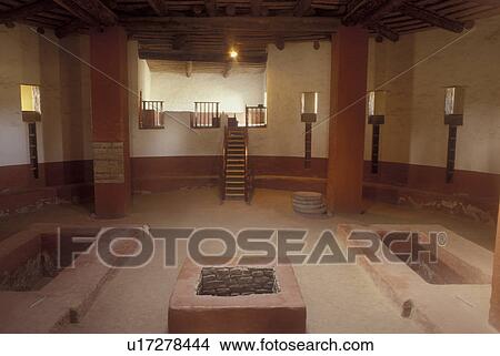 Aztec Ruins National Monument, NM, New Mexico, Inside the Great Kiva, West Ruin View Large Photo Image Picture - Aztec Ruins National Monument, NM, New Mexico, Inside the Great Kiva, West Ruin. Fotosearch