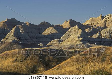 Stock Photo -  Badlands National Park, SD, South Dakota, . Fotosearch