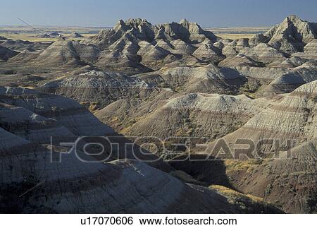 Badlands National Park, SD, South Dakota, View Large Photo Image Stock Photograph - Badlands National Park, SD, South Dakota, . Fotosearch