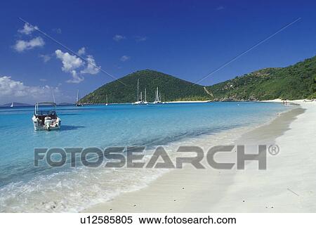 beach, British Virgin Islands, Jost Van Dyke, Caribbean, BVI, View of beach and boats anchored in White Bay on Jost Van Dyke Island on the Caribbean Sea. View Large Photo Image Stock Photography - beach, British Virgin Islands, Jost Van Dyke, Caribbean, BVI, View of beach and boats anchored in White Bay on Jost Van Dyke Island on the Caribbean Sea.. Fotosearch