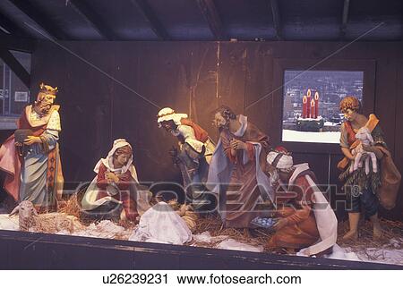 Bethlehem, PA, Pennsylvania, Christmas City Moravian Christmas Manger Scene, nativity scene View Large Photo Image Stock Image - Bethlehem, PA, Pennsylvania, Christmas City Moravian Christmas Manger Scene, nativity scene. Fotosearch