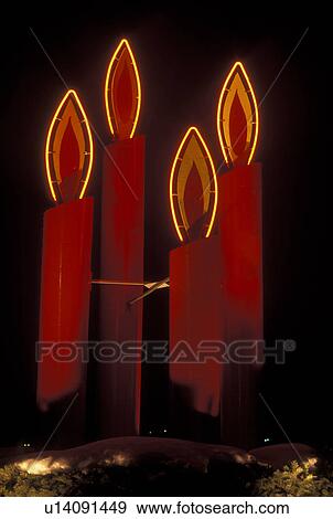 Bethlehem, PA, Pennsylvania, Christmas City, Large Advent Candles, evening View Large Photo Image Stock Photo - Bethlehem, PA, Pennsylvania, Christmas City, Large Advent Candles, evening. Fotosearch