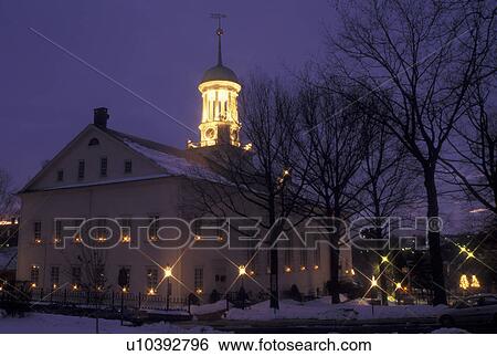 Bethlehem, PA, Pennsylvania, Christmas City, Moravian Church, evening View Large Photo Image Stock Photograph - Bethlehem, PA, Pennsylvania, Christmas City, Moravian Church, evening. Fotosearch