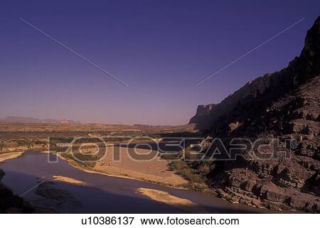 Stock Photo -  Big Bend National Park, TX, Texas, Rio Grande (River), Santa Elena Canyon. Fotosearch