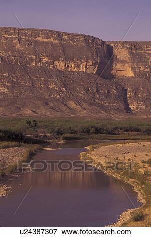 Stock Photo -  Big Bend National Park, TX, Texas, Rio Grande (river) near Santa Elena Canyon. Fotosearch