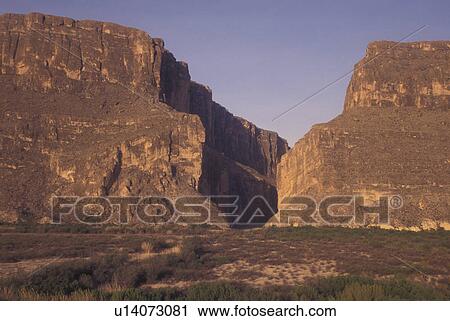 Stock Image -  Big Bend National Park, TX, Texas, Santa Elena Canyon. Fotosearch