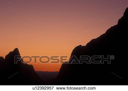 Big Bend National Park, TX, Texas, The Basin, Sunset at The Window View Large Photo Image Stock Photo - Big Bend National Park, TX, Texas, The Basin, Sunset at The Window. Fotosearch