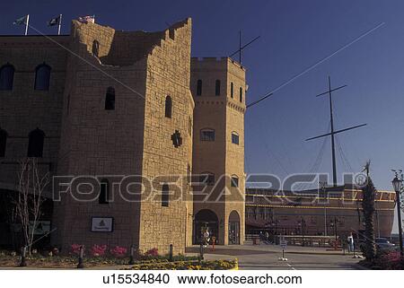 Stock Image -  Biloxi, MS, Mississippi, Gulf of Mexico, Treasure Bay Casino. Fotosearch