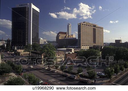 Stock Image -  Birmingham, AL, Alabama, downtown skyline. Fotosearch