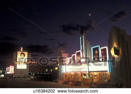 Stock Image -  Branson, MO, Missouri, Anita Bryant Theatre, evening. Fotosearch