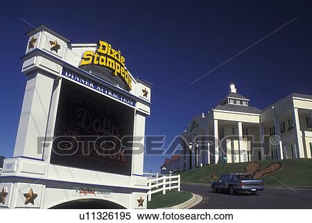 Stock Photography -  Branson, MO, Missouri, Dixie Stampede, Dinner Theater. Fotosearch