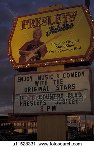 Stock Image -  Branson, MO, Missouri, Presley's Jubilee on The Strip along 76 Country Boulevard. Fotosearch