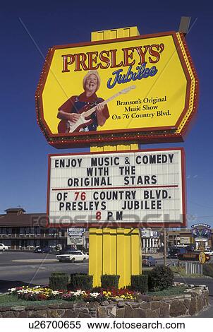 Stock Photography -  Branson, MO, Missouri, Presley's Jubilee on The Strip along 76 Country Boulevard. Fotosearch