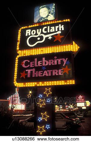 Branson, MO, Missouri, Roy Clark Celebrity Dinner Theatre on The Strip along 76 Country Boulevard, evening View Large Photo Image Stock Photograph - Branson, MO, Missouri, Roy Clark Celebrity Dinner Theatre on The Strip along 76 Country Boulevard, evening. Fotosearch