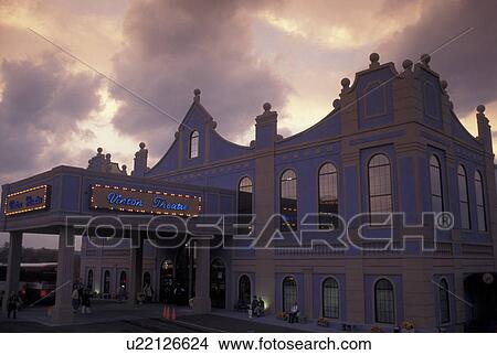 Picture -  Branson, MO, Missouri, Vinton Theatre, evening. Fotosearch