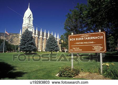 Stock Image -  Brigham City, UT, Utah, Brigham City Tabernacle. Fotosearch