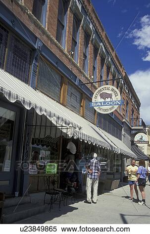 Buffalo, WY, Wyoming, Shops in downtown Buffalo View Large Photo Image Stock Photography - Buffalo, WY, Wyoming, Shops in downtown Buffalo. Fotosearch