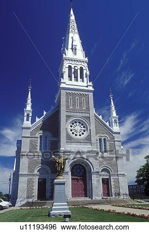 Canada, Laurentides, Quebec, Cathedral in Laurentides (Saint-Lin). View Large Photo Image Stock Photograph - Canada, Laurentides, Quebec, Cathedral in Laurentides (Saint-Lin).. Fotosearch