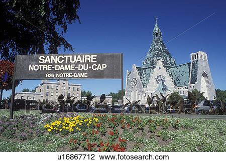 Stock Image -  Canada, Notre Dame du Cap, Quebec, Basilica Notre Dame-du-Cap at Notre-Dame-du-Cap.. Fotosearch