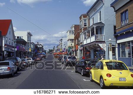 Canada, Quebec, Laurentians, Ste. Agathe des Monts, Downtown Ste-Agathe-des-Monts. View Large Photo Image Stock Image - Canada, Quebec, Laurentians, Ste. Agathe des Monts, Downtown Ste-Agathe-des-Monts.. Fotosearch