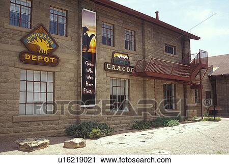 Stock Image -  Canon City, CO, Colorado, Dinosaur Depot. Fotosearch