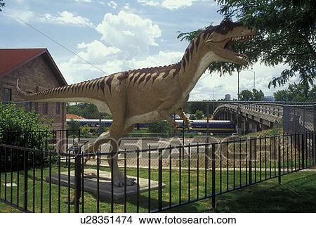 Canon City, CO, Colorado, Life size Allosaurus at the Dinosaur Depot View Large Photo Image Picture - Canon City, CO, Colorado, Life size Allosaurus at the Dinosaur Depot. Fotosearch