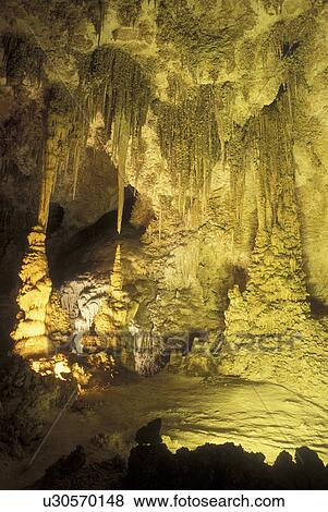 Carlsbad Caverns National Park, NM, New Mexico, Hall of Giants in Big Room View Large Photo Image Stock Photo - Carlsbad Caverns National Park, NM, New Mexico, Hall of Giants in Big Room. Fotosearch