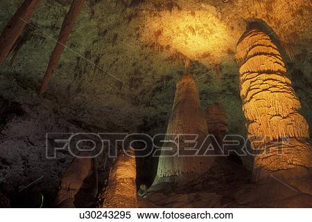 Carlsbad Caverns National Park, NM, New Mexico, Hall of Giants in Big Room View Large Photo Image Stock Photography - Carlsbad Caverns National Park, NM, New Mexico, Hall of Giants in Big Room. Fotosearch