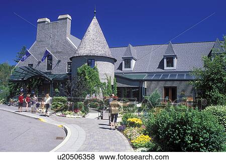 Stock Photo -  casino, Canada, La Malbaie, Quebec, Casino de Charlevoix (Charlevoix Casino) in the summer resort town of La Malbaie.. Fotosearch
