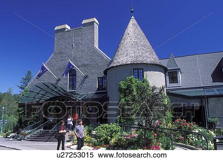 Stock Photography -  casino, Canada, La Malbaie, Quebec, Casino de Charlevoix (Charlevoix Casino) in the summer resort town of La Malbaie.. Fotosearch