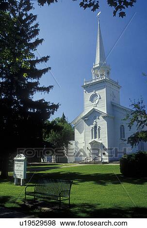 Stock Photo -  Cazenovia, NY, New York, First Presbyterian Church. Fotosearch