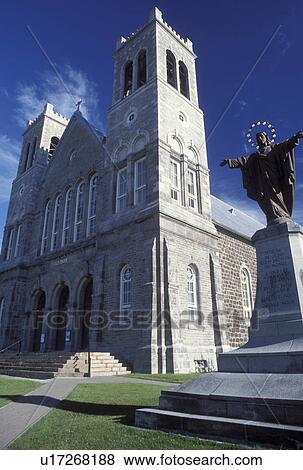 Stock Photo -  church, Canada, Quebec, Laurentians, Ste. Agathe des Monts, Cathedral in Ste-Agathe-des-Monts.. Fotosearch