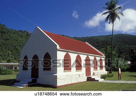 church, Jost Van Dyke, British Virgin Islands, Caribbean, BVI, Methodist Church with red roof and red shingles on Jost Van Dyke Island. View Large Photo Image Picture - church, Jost Van Dyke, British Virgin Islands, Caribbean, BVI, Methodist Church with red roof and red shingles on Jost Van Dyke Island.. Fotosearch