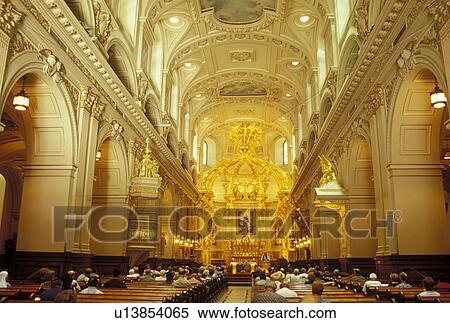 church, Quebec City, Canada, Quebec, Interior of Basilica Notre Dame de Quebec in Vieux Quebec (Old Quebec). View Large Photo Image Stock Photography - church, Quebec City, Canada, Quebec, Interior of Basilica Notre Dame de Quebec in Vieux Quebec (Old Quebec).. Fotosearch