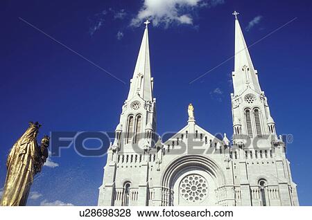 church, Quebec, Ste-Anne-De-Beaupre, Canada, Basilica of Ste-Anne-De-Beaupre (Basilique de Sainte Anne de Beaupre) in the town of Sainte Anne De Beaupre. View Large Photo Image Stock Photo - church, Quebec, Ste-Anne-De-Beaupre, Canada, Basilica of Ste-Anne-De-Beaupre (Basilique de Sainte Anne de Beaupre) in the town of Sainte Anne De Beaupre.. Fotosearch