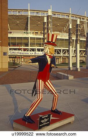 Cincinnati, OH, Ohio, Great American Ball Park, Grand Sam, Batsincredible sculptures, baseball stadium View Large Photo Image Stock Image - Cincinnati, OH, Ohio, Great American Ball Park, Grand Sam, Batsincredible sculptures, baseball stadium. Fotosearch