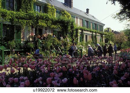 Stock Image -  Claude Monet, Giverny, France, Eure, Normandy, Paris, Europe, Claude Monet Country Home and Gardens in Giverny.. Fotosearch