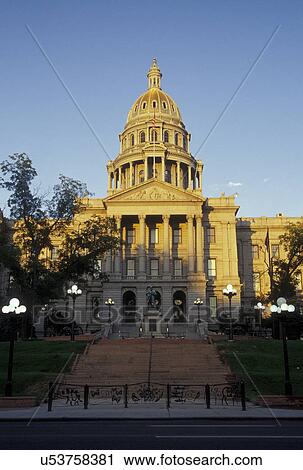 Stock Image -  CO, Colorado, Denver, Colorado State Capitol, State House. Fotosearch