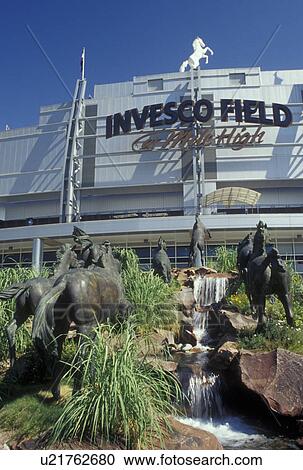 Stock Image -  CO, Colorado, Denver, Invesco Field, Mile High Stadium, football, stadium. Fotosearch