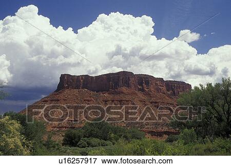 Stock Photo -  CO, Colorado, Gateway, Uncompahgre National Forest, Unaweep-Tabeguache Scenic Byway, Dolores River Canyon, rock formations. Fotosearch