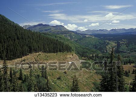 CO, Colorado, Rockwood, San Juan Skyway from Coal Bank Pass, San Juan National Forest View Large Photo Image Stock Image - CO, Colorado, Rockwood, San Juan Skyway from Coal Bank Pass, San Juan National Forest. Fotosearch