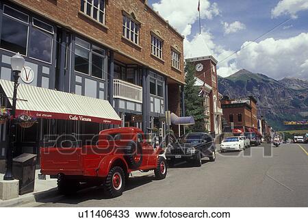 CO, Colorado, Telluride, San Juan Mountains, Downtown Telluride, resort town View Large Photo Image Stock Image - CO, Colorado, Telluride, San Juan Mountains, Downtown Telluride, resort town. Fotosearch