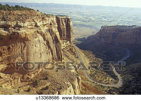 Colorado National Monument, CO, Colorado, Rim Rock Drive View Large Photo Image Stock Photograph - Colorado National Monument, CO, Colorado, Rim Rock Drive. Fotosearch