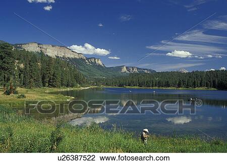 Colorado, Rockwood, CO, San Juan Skyway, Man fishing on Electra Lake, San Juan National Forest View Large Photo Image Stock Image - Colorado, Rockwood, CO, San Juan Skyway, Man fishing on Electra Lake, San Juan National Forest. Fotosearch