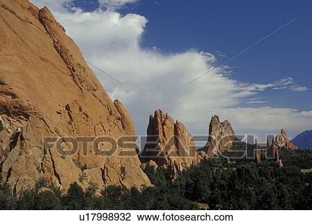 Stock Image -  Colorado Springs, CO, Colorado, Garden of the Gods . Fotosearch