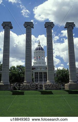 Columbia, MO, Missouri, University of Missouri-Columbia, six ionic columns outside Jesse Hall, Francis Quadrangle View Large Photo Image Stock Image - Columbia, MO, Missouri, University of Missouri-Columbia, six ionic columns outside Jesse Hall, Francis Quadrangle. Fotosearch