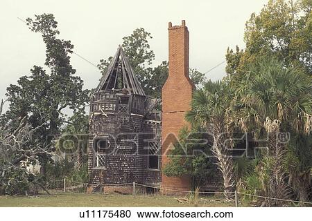 Cumberland Island National Seashore, GA, Golden Isles, barrier island, Georgia, Dungeness Ruins View Large Photo Image Stock Image - Cumberland Island National Seashore, GA, Golden Isles, barrier island, Georgia, Dungeness Ruins. Fotosearch