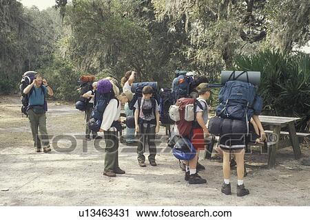 Cumberland Island National Seashore, GA, Golden Isles, barrier island, Georgia, Sea Camp Dock Visitor Center, backcountry campers, boy scouts View Large Photo Image Stock Image - Cumberland Island National Seashore, GA, Golden Isles, barrier island, Georgia, Sea Camp Dock Visitor Center, backcountry campers, boy scouts. Fotosearch