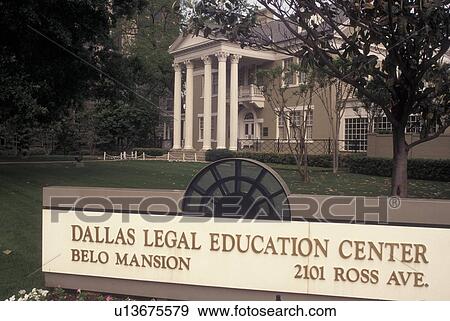 Stock Photo -  Dallas, TX, Texas, Belo Mansion, Dallas Legal Education Center. Fotosearch