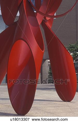 Dallas, TX, Texas, downtown, Red sculpture outside Nations Bank Plaza View Large Photo Image Stock Photo - Dallas, TX, Texas, downtown, Red sculpture outside Nations Bank Plaza. Fotosearch